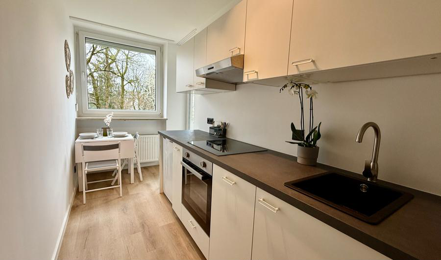 Modernisierte Küche in einer von ISZ betreuten Wohnung